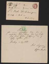 Partie Poststücke Österr. Monarchie ab 1850 in Ungarn verwendet, u ...