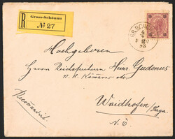 Österr. Monarchie - interess. Partie Poststücke Kaiserkopf - ...