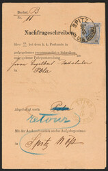 Österr. Monarchie - Partie Poststücke Bzeirk Krems u.a. mit ...