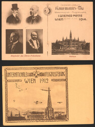 Sammlung Sonderstempel Österr. Monarchie u.a. mit 2 Sück "I. ...