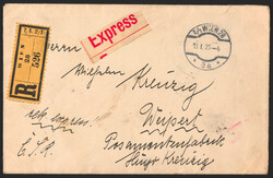 Österr. Nr. 407 + 408 a. Reco-Expressbrief in die CSR, attraktiv