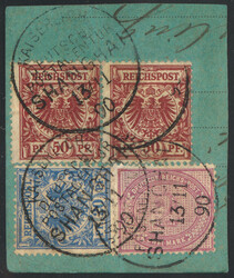 D. Kolonien und Auslandspostämter - Vorläufer D. Post in China Nr. ...