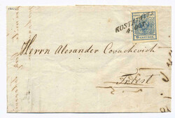 Österreich, 1850, Ungarische kroatische Militärgr., KOSTAINIZA, 8 p ...
