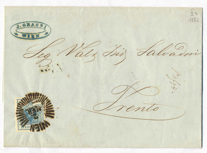 Österreich, 1850, Wien/Vororte, WIEN, 80 p, besonders klar ...