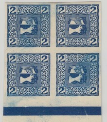 Österreich, 1908, 157, Viererblock mit Abklatsch, Kurzbefund ...