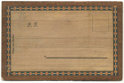 Österreich, 1898, Böhmen, PRAG, ungebrauchte HOLZPOSTKARTE der ...