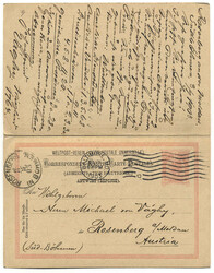 Österreich, 1903, ROSENBERG - BALTIMORE u. BALTIMORE - ROSENBERG, in ...