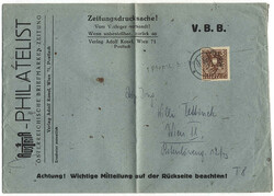 Österreich, 1945, Wappen: Zeitungsdrucksache Austria-Philatelist, ...