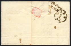 Österreich, 1850, Wien/Vororte, NUSSDORF, 1050 p, sitzender Abschlag ...