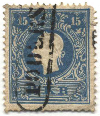 Österreich, 1858, Böhmen, PODERSAM, 420 p, seltener Teilstempel auf ...