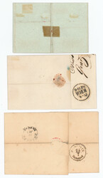 Österreich, 1861, Steiermark, GRAZ, drei frische Belege mit ...