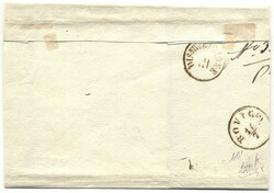 Lombardei & Venetien, 1858, Venetien, BADIA, sitzender Abschlag auf 2 ...