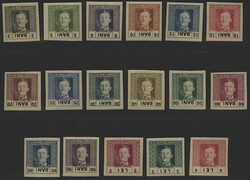 Österr. Feldpost Rumänien, 1917, 18-34 PU, kompletter ungezähnter ...