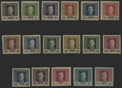 Österr. Feldpost Rumänien, 1917, 18-34 PU, kompletter ungezähnter ...