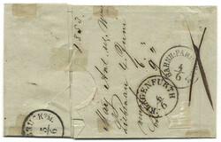 Österreich, 1850, Böhmen, LIEBENAU, 20 p, sitzender Abschlag, 3 H ...