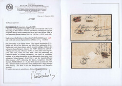 Österreich, 1850, Dalmatien, SPALATO, jeweils klarer Abschlag auf 3 ...