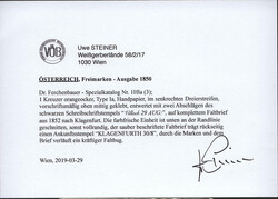 Österreich, 1850, Kärnten, VILLACH, zwei klare ...