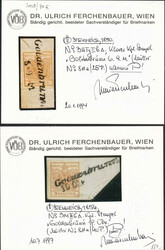 Österreich, 1850, Mähren, GOLDENBRUNN, 25 p u. 40 p, ...