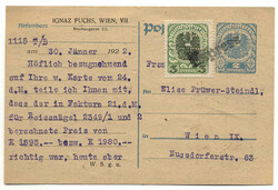 Österreich, 1921 ca., WIEN, besonders dekorative 2K - ...