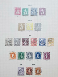 Schweiz, 1867-1950, Sammlung auf 24 alten Kohl Blättern, ungebr.od. ...