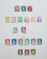 Schweiz, 1867-1950, Sammlung auf 24 alten Kohl Blättern, ungebr.od. ...