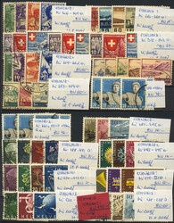 Schweiz, 1935-1959, Partie teils Besserer W. u. Sätze, u.a.Flugpost, ...