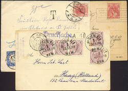 Niederlande, 1900-1919, Post von und nach den Niederlanden, dabei ...