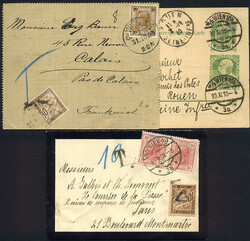 Frankreich/Österreich, 1903-1910, INCOMING MAIL, dabei 2 Belege ...