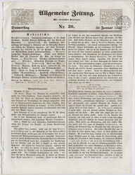 Bayern/Österreich, 1840, AUGSBURG, 2 kr. Zeitungssignette auf ...