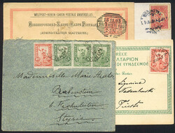 Griechenland, 1903/11, INCOMING &amp; OUTGOING MAIL, dabei Brief von ...
