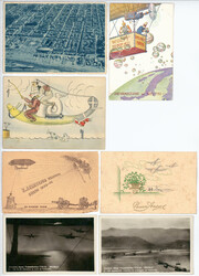 Italien, 1900/45, FLUGPOST - Ansicht- bzw. Postkarten, vorwiegend in ...