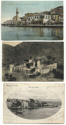 LA CANEA, 1907/11, CANEA - NEAPEL, drei wirkungsvolle ...