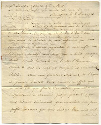 CZECHOSLOVAKIA/AUSTRIA, 1793, Folded letter written in French from ...