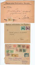 CZECHOSLOVAKIA, 1920, Eastern Silesia - 2 Czech & 1 Polish s.o. cover ...