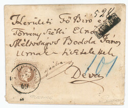 Ungarn, 1867, KOLOSZVAR, zarter kompletter Abschlag auf 15Kr - ...