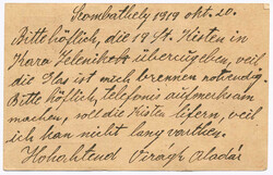 Ungarn, 1919, SZOMBATHELY - WIEN, seltene REKO - EXPRESS - Karte mit ...