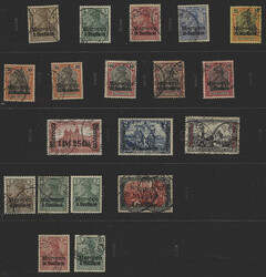 Deutsche Post in Marokko, 1899/1911, Sammlung vorwiegend gestempelter ...