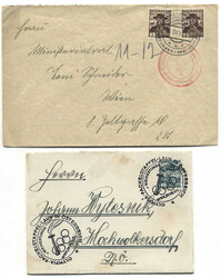 Österreich, 1930/36, 4 untersch. Belege mit PERFIN, 2 untersch. ...