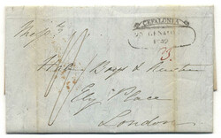 Griechenland, 1842, CEFALONIA - LONDON, frischer kompletter ...