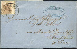 Österreich, 1850, Salzburg, SALZBURG, 10 p, Ankunftsstempel, 4 M III ...