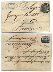 Österreich, 1850, Wien/Vororte, WIEN, zwei klassische Briefe, u.a. ...