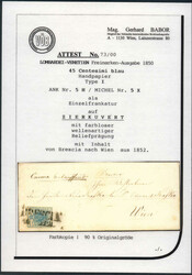 Lombardei & Venetien, 1850, Lombardei, BRESCIA, kräftiger Abschlag ...