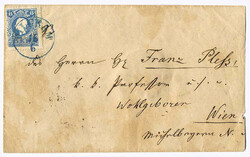 Österreich, 1858, Böhmen, PILGRAM, 100 p, Luxusabschlag des ...