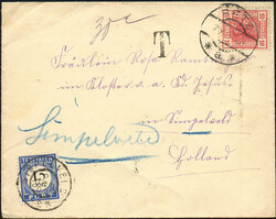 Niederlande, 1900-1919, Post von und nach den Niederlanden, dabei ...