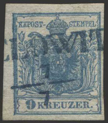 Österreich, 1850, Böhmen, KRELOWITZ, 100p, klarer Teilstempel in ...