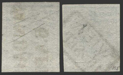 Österreich, 1850, zwei Werte 5 H I, Magistris P 115 mit markantem ...