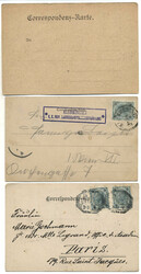 Österreich, 1902/03, LINZ, zwei Karten vom LANDESSCHIESSEN, eine ...
