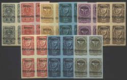 Österreich, 1920, 321 - 329, Kärntner Abstimmungsausgabe, die im ...