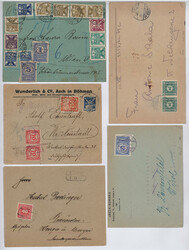 Österreich, 10 Briefe Infla mit Nachgebühr aus dem Inland sowie 10 ...