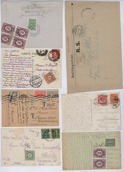 Österreich, 10 Briefe Infla mit Nachgebühr aus dem Inland sowie 10 ...